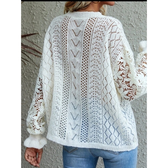 Knit Crochet Sweater - Picture 2 of 8